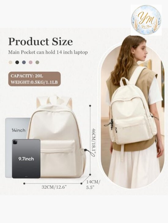 Large Travel Backpack Laptop Daypack Waterproof Bookbag main image 6